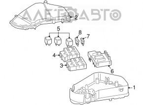 Blocul de siguranțe sub capotă Audi Q7 4L 10-15