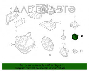 Difuzor ușă față dreapta Porsche Cayenne 958 11-14 ALPINE