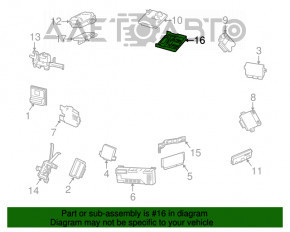 Suport modul de control al caroseriei BCM Porsche Cayenne 958 11-17