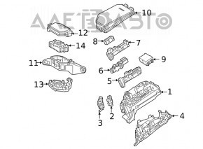 Blocul de siguranțe sub capotă stânga pentru Lexus UX200 19-22, benzină