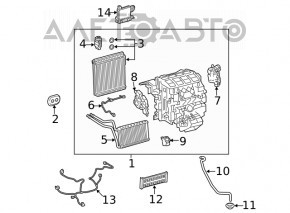 Radiatorul încălzitorului pentru Lexus UX200 UX250h 19-