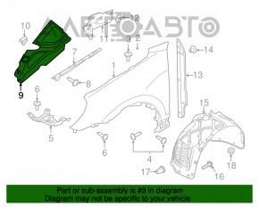 Capota motorului dreapta Porsche Cayenne 958 11-14 hibrid