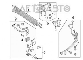 Трубка системы охлаждения АКПП выпуск Ford Fusion mk5 17-20 1.5Т, 2.0Т