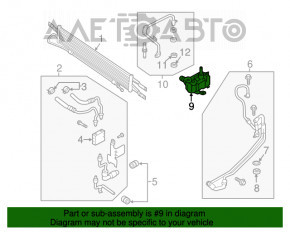 Масляный охладитель КПП Ford Fusion mk5 17-20 1.5Т, 2.0T