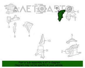 Кронштейн подушки двигателя задний Toyota Venza 21-