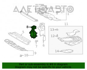 Grila radiator stânga Toyota Venza 21- nouă mică OEM originală