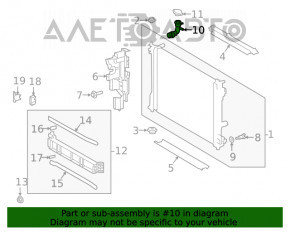 Gâtul radiatorului Toyota Venza 21- cu capac