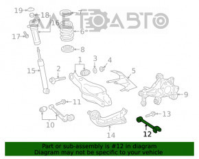 Maneta transversală spate stânga Toyota Venza 21- AWD nouă OEM originală