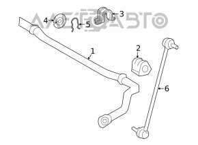 Bară stabilizatoare față dreapta Toyota Venza 21- nouă originală OEM