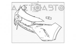 Bara fata goala Toyota Venza 21- cu senzori de parcare Limited, XLE