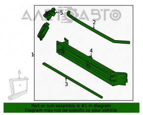 Jaluzele deflectorului radiatorului asamblate pentru Toyota Venza 21- cu motor electric