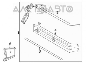 Jaluzele deflectorului radiatorului asamblate pentru Toyota Venza 21- cu motor electric