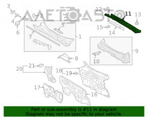 Paletă de ștergătoare metalică Toyota Venza 21-