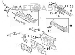 Paletă de ștergătoare metalică Toyota Venza 21-