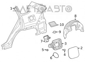 Captuseala aripa spate dreapta Toyota Venza 21 - nou original