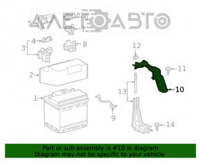 Suport baterie Toyota Venza 21 - 2 piese