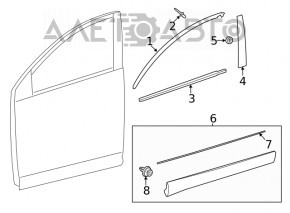 Capac usa fata dreapta inferioara Toyota Venza 21-