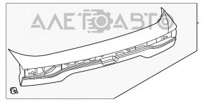 Накладка двери багажника Toyota Venza 21-