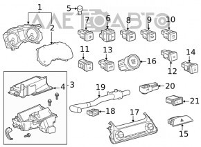 Panoul de instrumente al Toyota Venza 21 - ecran de 4,2"