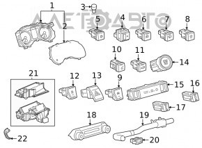 Кнопка открытия лючка бензобака Toyota Venza 21-22