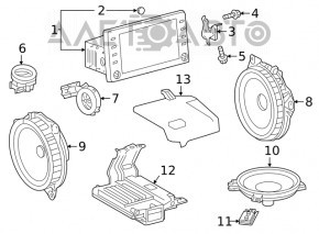 Difuzor spate stânga Toyota Venza 21- JBL