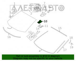 Camera de monitorizare a benzii pentru Toyota Venza 21 - pe parbriz.