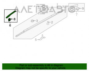 Capacul de balustradă frontală stânga Kia Niro 17-22