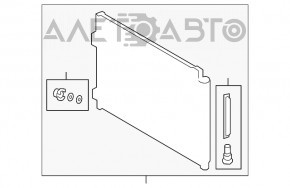 Radiatorul condensatorului de aer condiționat Toyota Venza 21-