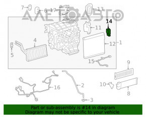 Ventilatorul de încălzire al aerului condiționat al Toyota Venza 21-