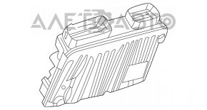 Blocul ECU al calculatorului motorului Toyota Venza 21-