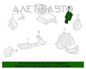 Датчик подушки безопасности дверь правый Toyota Venza 21-