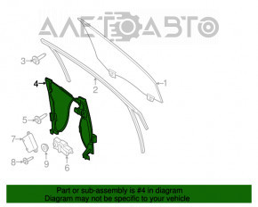 Fereastra electrică mecanismul din față dreapta Ford Edge 15-