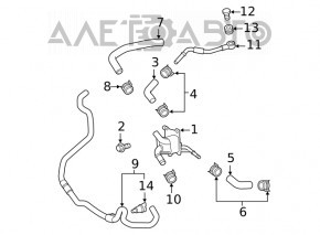 Radiatorul de ulei al cutiei de viteze automate Toyota Venza 21-