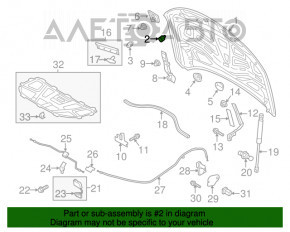 Capota de protecție internă dreapta pentru Audi A6 C7 12-18, nou, original OEM.