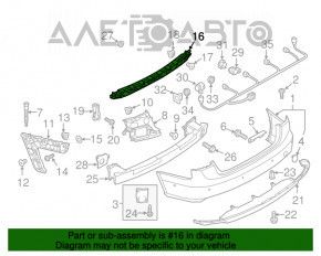 Montare bara spate centrala Audi A6 C7 12-15 pre-restilizare