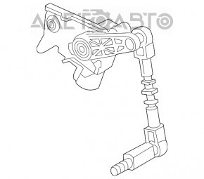 Senzor de poziție a caroseriei cu suspensie grea față Audi A6 C7 12-18 fără suspensie pneumatică.