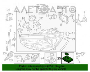 Блок розжига Audi A6 C7 12-15 дорест ксенон адаптив