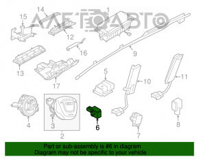 Датчик подушки безопасности передний лев Audi A6 C7 12-18 новый OEM оригинал новый OEM оригинал