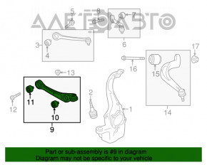 Maneta inferioară din fața stângă pentru Audi A6 C7 12-18