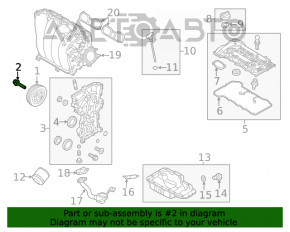 Piulița arborelui cu came Hyundai Kona 18-21 2.0