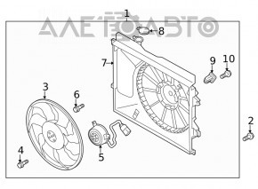 Paletele ventilatorului de răcire Hyundai Kona 18-23 1.6, 2.0