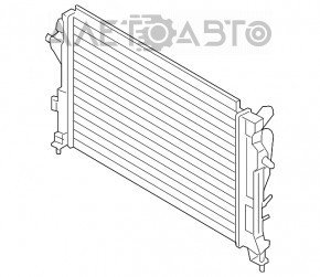 Radiatorul de răcire a apei pentru Hyundai Kona 18-23 2.0