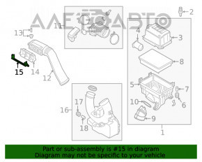 Deflectorul de aer pentru admisia de aer Hyundai Kona 18-23 1.6, 2.0 SUA