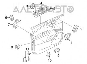 Кнопка отключения сигнализации Audi A4 B9 17-