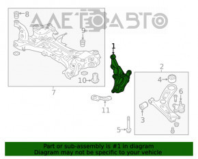 Capacul frontal dreapta Hyundai Kona 18-23 1.6, 2.0