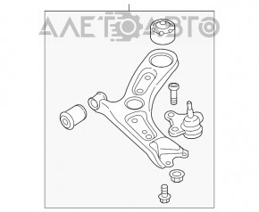 Maneta inferioara fata stanga Hyundai Kona 18-23 1.6, 2.0 nou original OEM