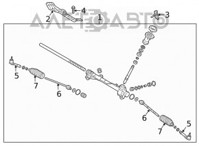 Capat directie dreapta Hyundai Kona 18-23 1.6, 2.0 nou original OEM