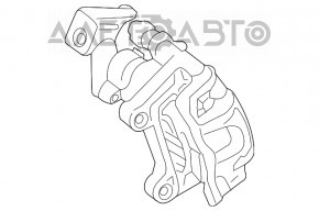 Suport spate stânga Hyundai Kona 18-23 FWD pentru discul de frână de 260 mm.