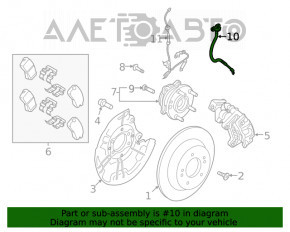 Furtun de frână spate dreapta Hyundai Kona 18-23 FWD