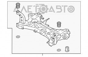 Подрамник передний Hyundai Kona 18-23 1.6, 2.0 FWD